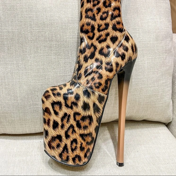 Cizme Sexy Animal Print, Marime 41, #3, Erotic24.ro