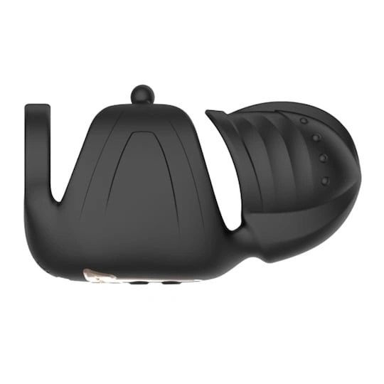 Masturbator Exciting, 10 Moduri Vibratii, 10 Moduri Rotatii, Silicon, USB Magnetic, Negru 14 cm, Nr. 2, Erotic24.ro