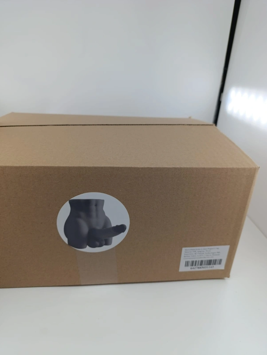 Masturbator cu Penis Flexibil si Anus, TPE Realist, Negru, 3.3 kg, #9, Erotic24.ro