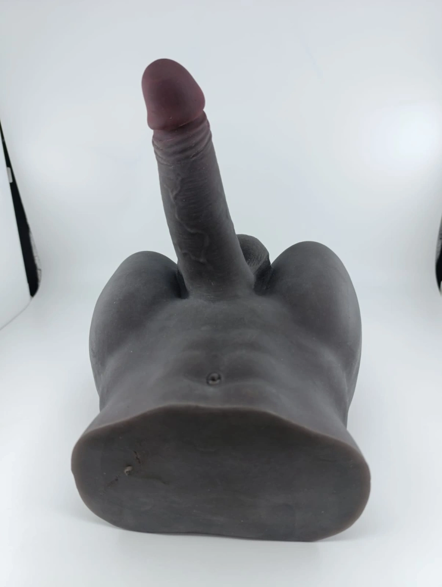 Masturbator cu Penis Flexibil si Anus, TPE Realist, Negru, 3.3 kg, #6, Erotic24.ro