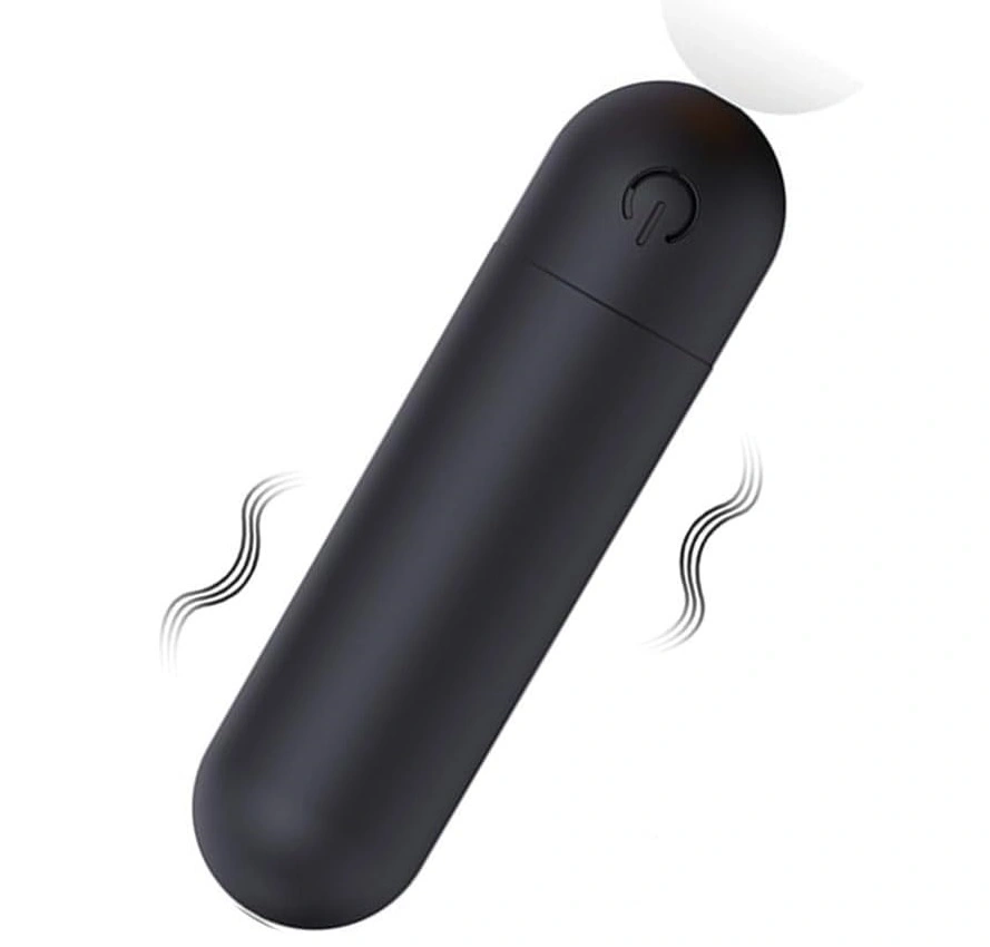 Mini Glont Vibrator VibeX, 10 Moduri Vibratii, ABS, USB, Negru, 7.5 cm, Guilty Toys, #2, Erotic24.ro