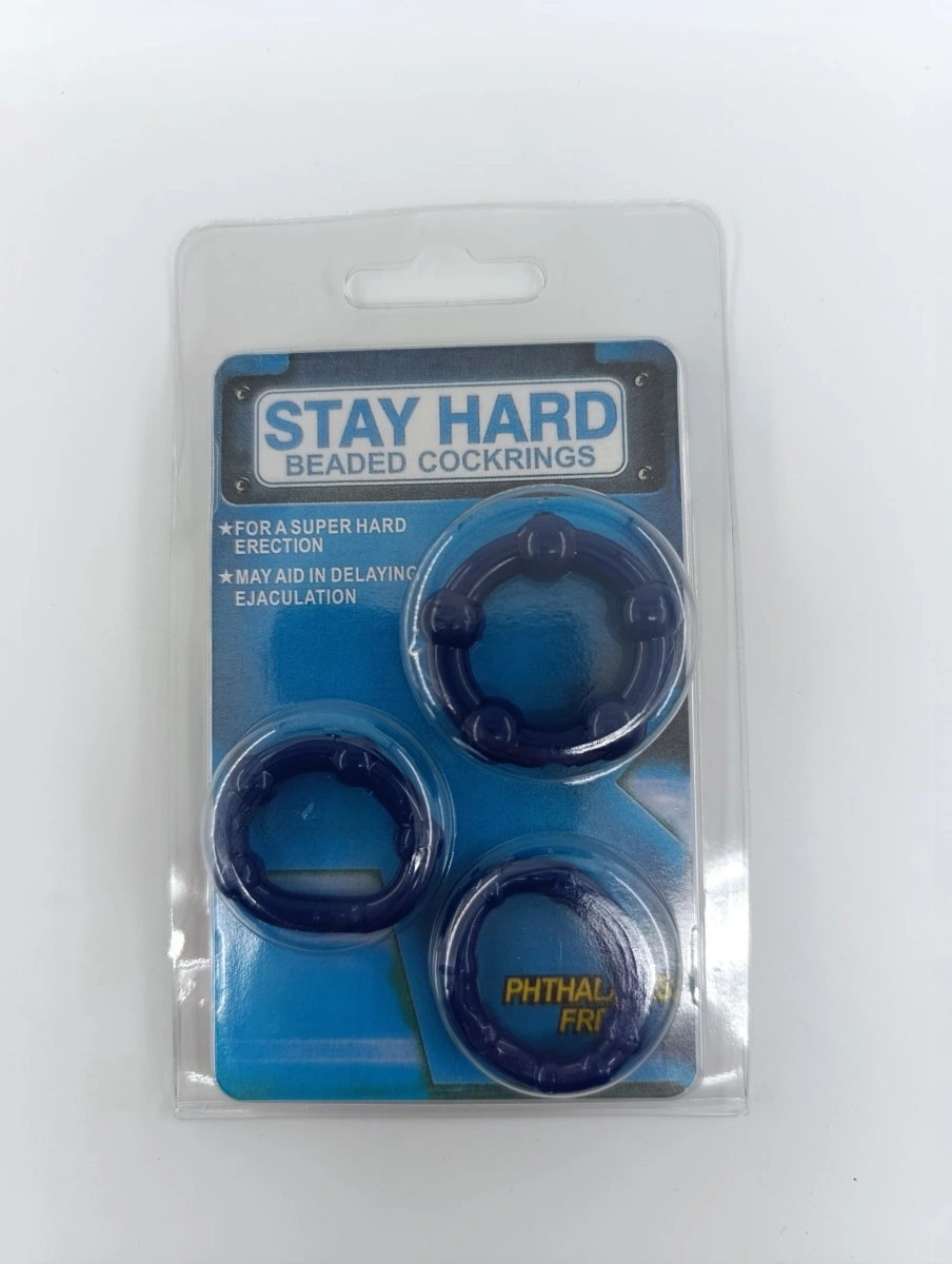 Set 3 Inele Erectie Rock Rings, Albastru, #2, Erotic24.ro