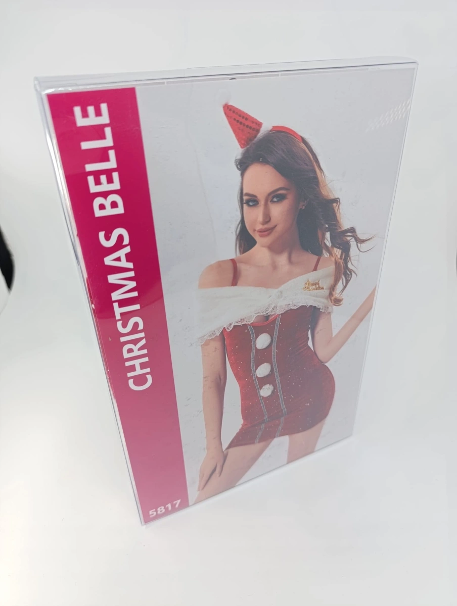 Set 4 Piese Santa’s Little Tease, Rosu, S-L, #7, Erotic24.ro