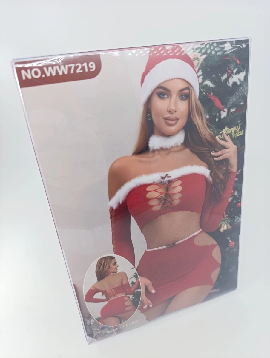 Set Lenjerie 4 Piese Holiday Temptation, Rosu, S-L, #6, Erotic24.ro