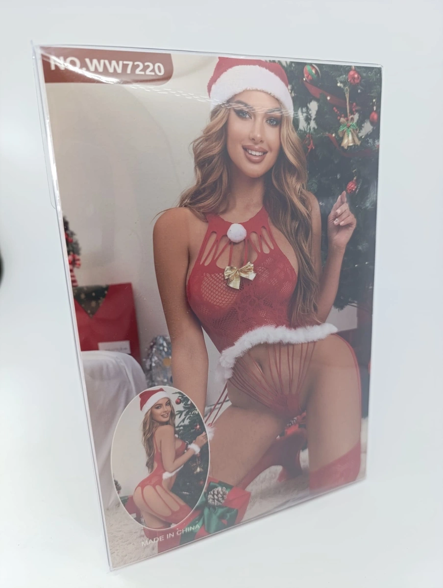 Set Lenjerie 3 Piese Xmas Desire, Rosu, S-L, Nr. 6, Erotic24.ro