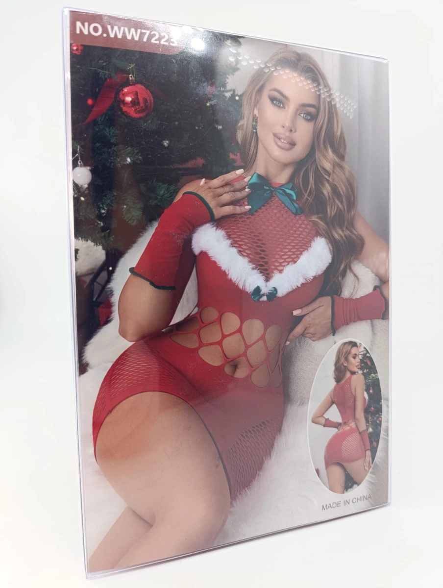 Set 2 Piese Merry & Naughty Santa, Rosu, S/L, #6, Erotic24.ro