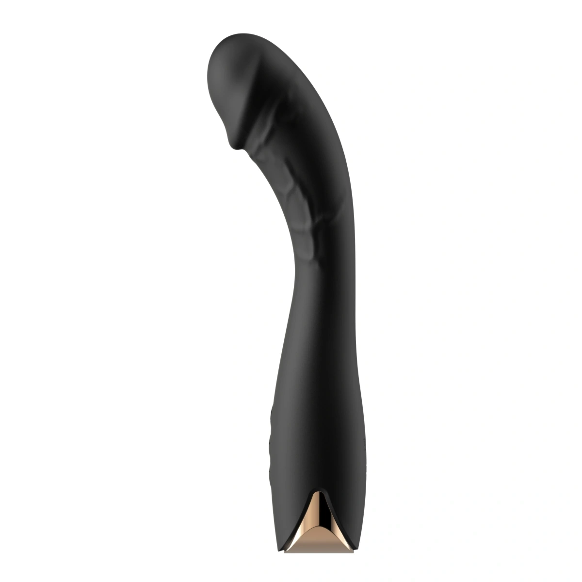 Vibrator Velvet Curve pentru Punctul G, 10 Moduri Vibratii, 4 Viteze, Silicon, USB, Negru, 21.4 cm, Guilty Toys, #4, Erotic24.ro