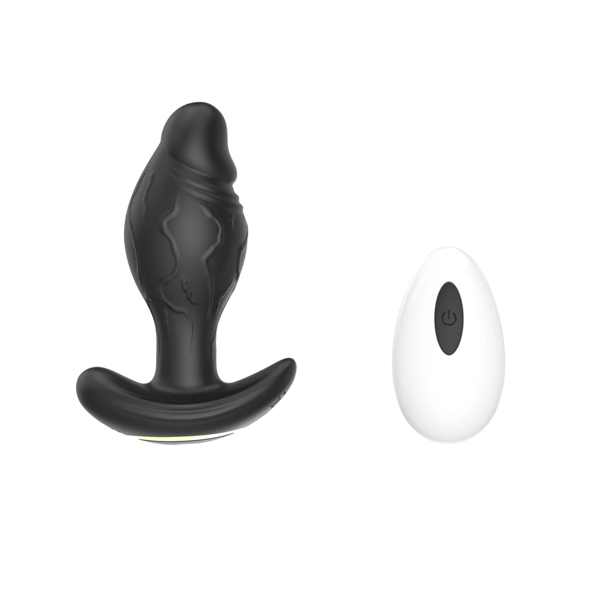 Vibrator Anal Aspect Realist, Remote Control, Aplicatie Mobila, Conectivitate Bluetooth, Silicon, Negru, USB, 11 cm, Guilty Toys, #1, Erotic24.ro