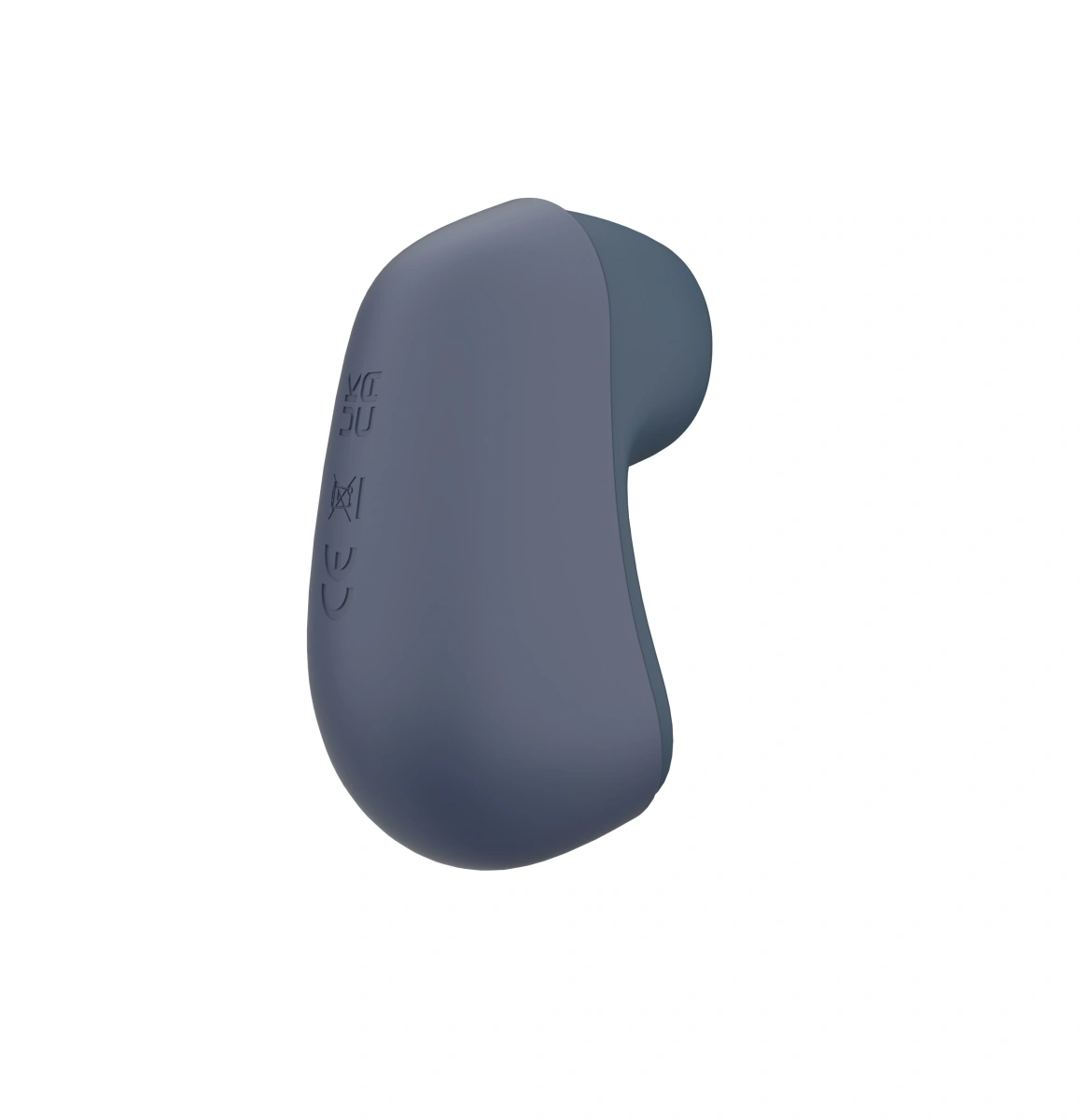 Stimulator Clitoris Mini 10 Moduri Pulsatii, Silicon, USB Magnetic, Albastru Inchis, 6.2 cm, Guilty Toys, #2, Erotic24.ro