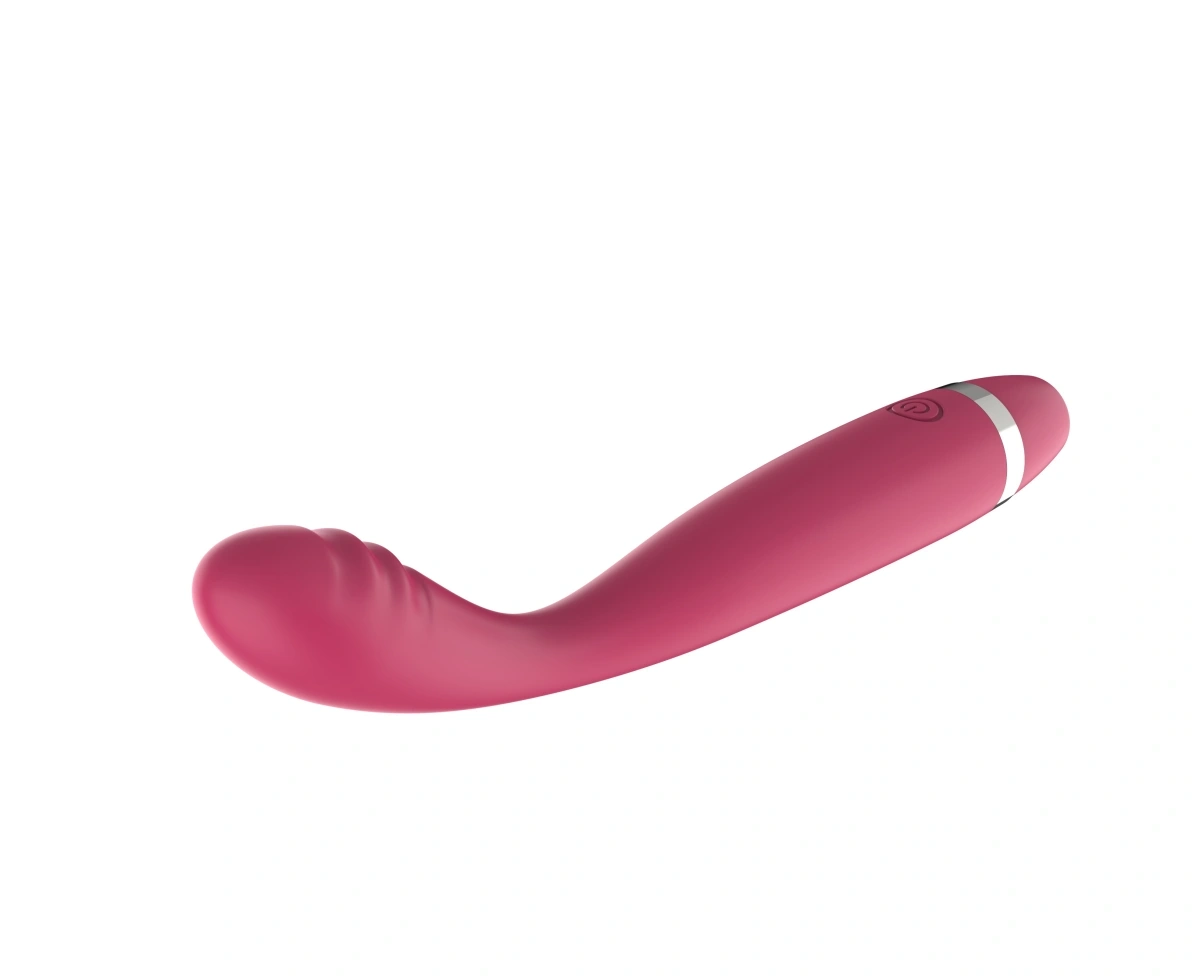 Vibrator Slim Punctul G, 10 Moduri Vibratii, Silicon, USB, Rosu, 17.5 cm, Guilty Toys, #3, Erotic24.ro