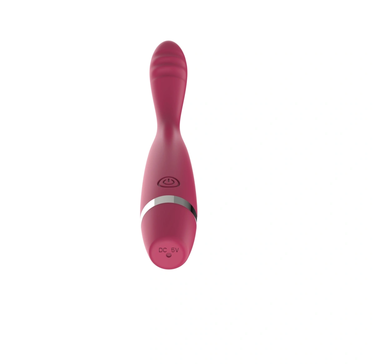 Vibrator Slim Punctul G, 10 Moduri Vibratii, Silicon, USB, Rosu, 17.5 cm, Guilty Toys, #4, Erotic24.ro