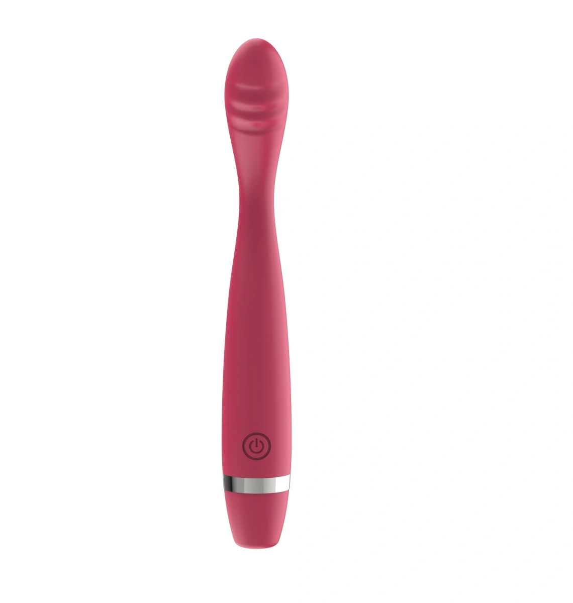 Vibrator Slim Punctul G, 10 Moduri Vibratii, Silicon, USB, Rosu, 17.5 cm, Guilty Toys, #2, Erotic24.ro