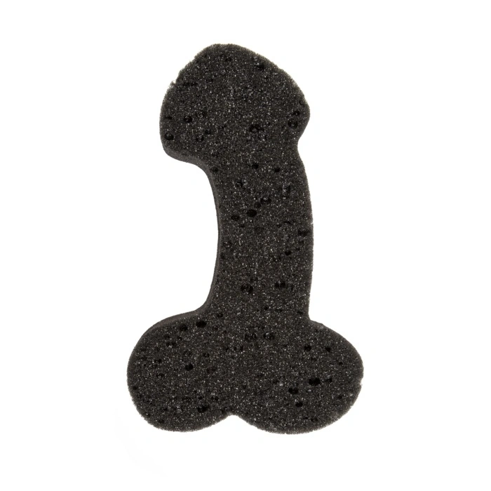 Burete de Baie in Forma de Penis, Negru, 19 cm