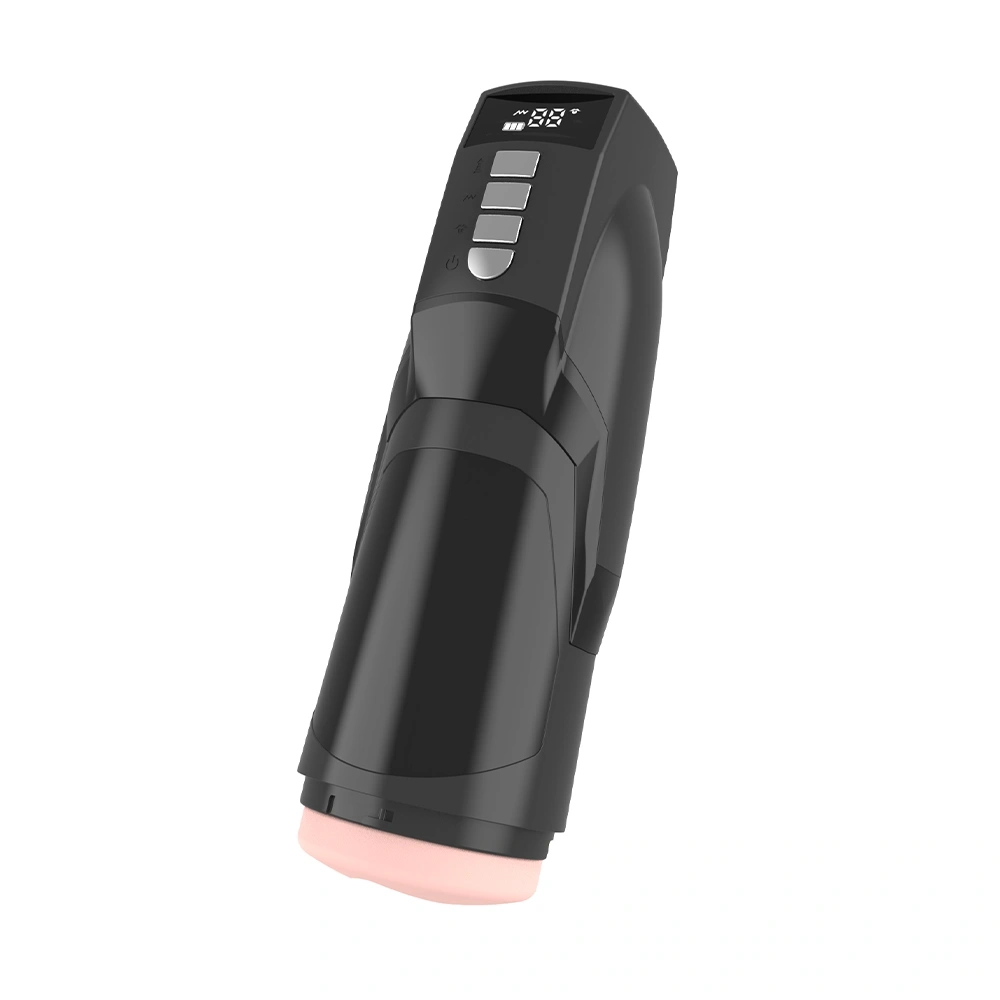 Masturbator Automat Vagin 9 Moduri Vibratii, 9 Moduri Suctiune, USB, TPE Realist, Negru, 26.5 cm, #3, Erotic24.ro