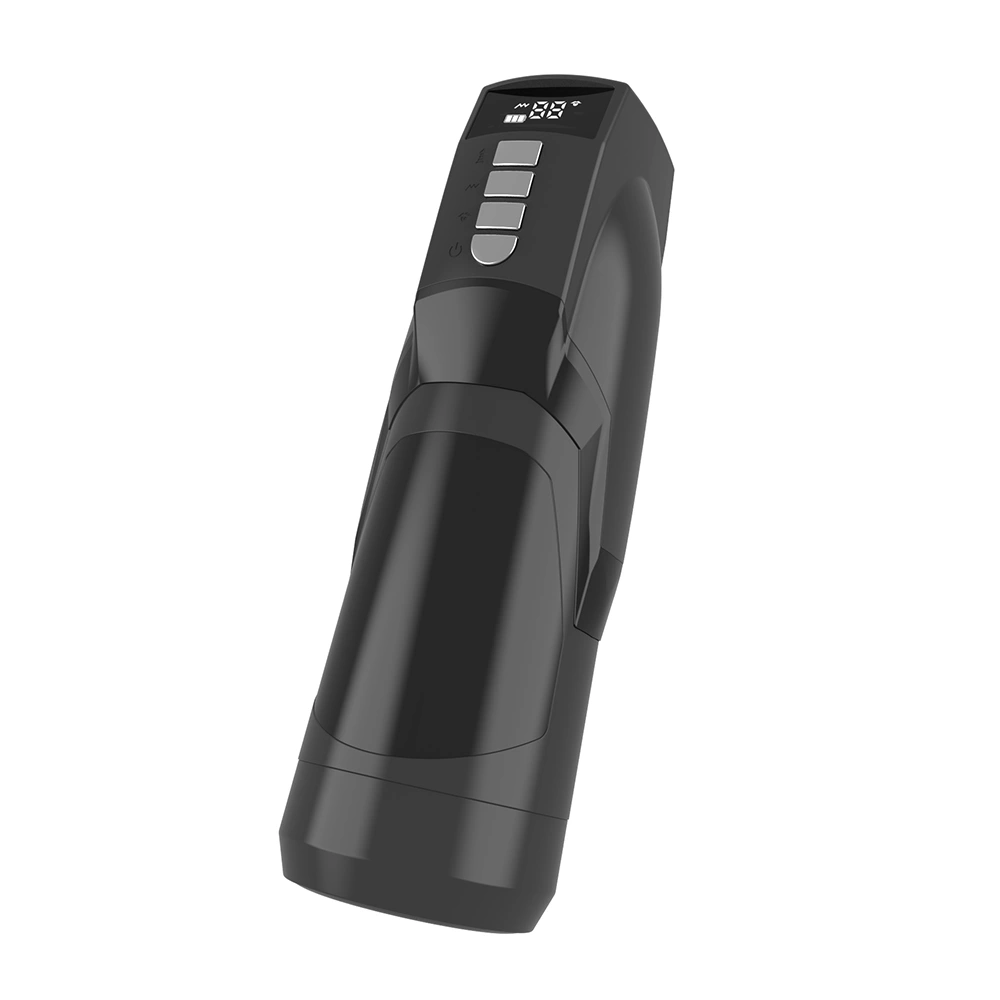 Masturbator Automat Vagin 9 Moduri Vibratii, 9 Moduri Suctiune, USB, TPE Realist, Negru, 26.5 cm, #4, Erotic24.ro