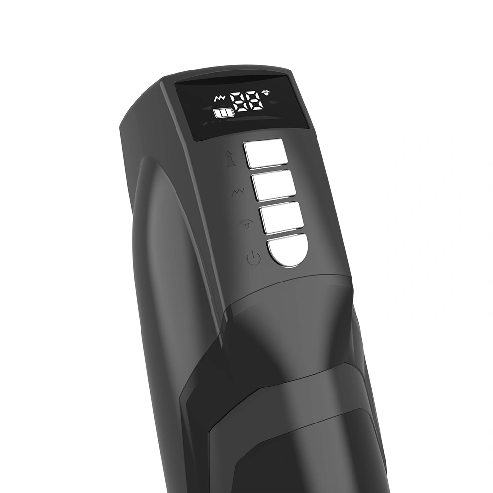 Masturbator Automat Vagin 9 Moduri Vibratii, 9 Moduri Suctiune, USB, TPE Realist, Negru, 26.5 cm, #20, Erotic24.ro