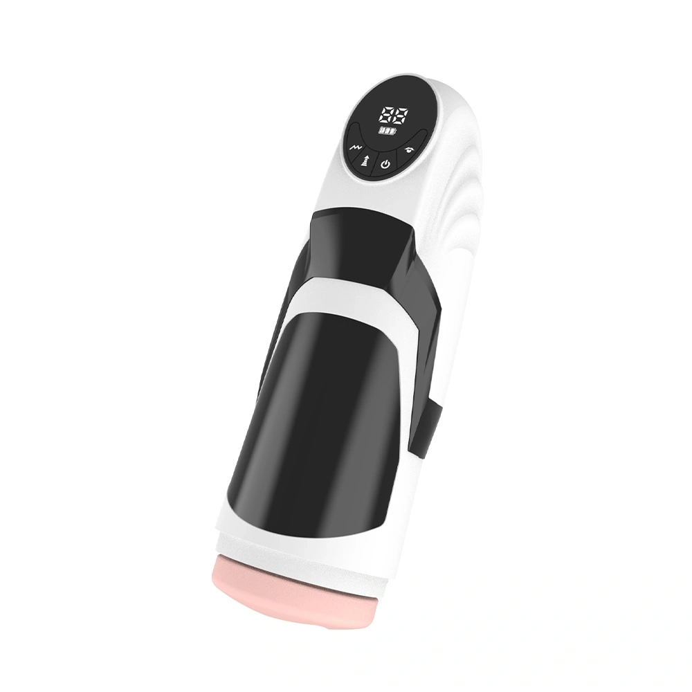 Masturbator Electric Pussy 9 Moduri Vibratii, 9 Moduri Suctiune, USB, TPE Realist, Negru, 25.5 cm, #7, Erotic24.ro