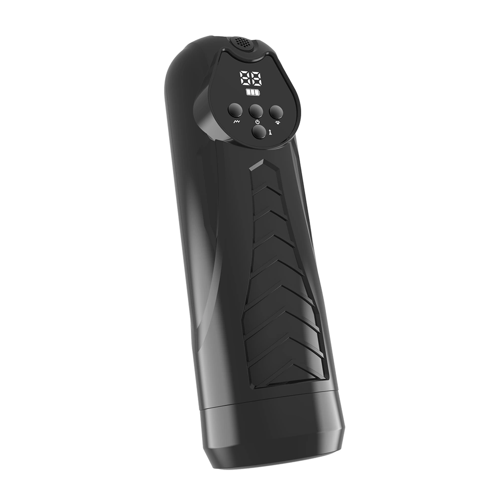 Masturbator Electric 9 Moduri Vibratii, 9 Moduri Suctiune, USB, TPE Realist, Negru, 27.1 cm, #13, Erotic24.ro