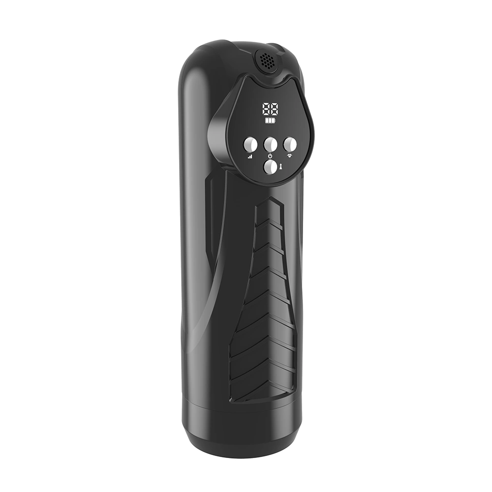 Masturbator Electric 9 Moduri Vibratii, 9 Moduri Suctiune, USB, TPE Realist, Negru, 27.1 cm, #6, Erotic24.ro