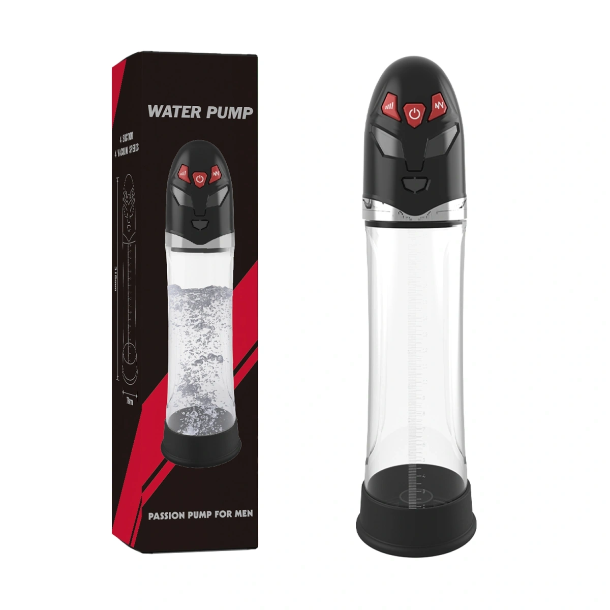 Pompa Electrica pentru Marirea Penisului Water Pump, USB Magnetic, 31.6 cm, #7, Erotic24.ro