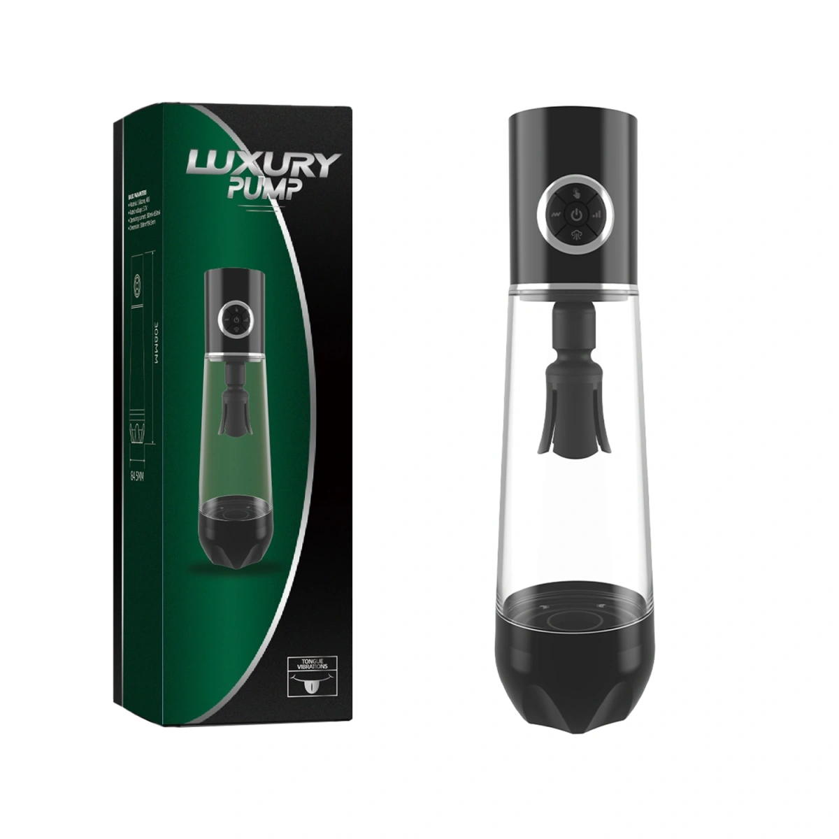 Pompa Electrica pentru Marirea Penisului cu Vibratii, Luxury Pump, USB Magnetic, 31.6 cm, #9, Erotic24.ro