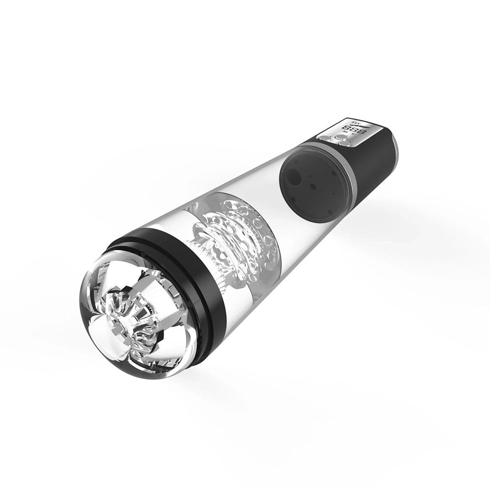 Pompa Electrica de Penis Luxury Pump, cu Manson Stimulator TPE Moale, USB Magnetic, 31.5 cm, #5, Erotic24.ro