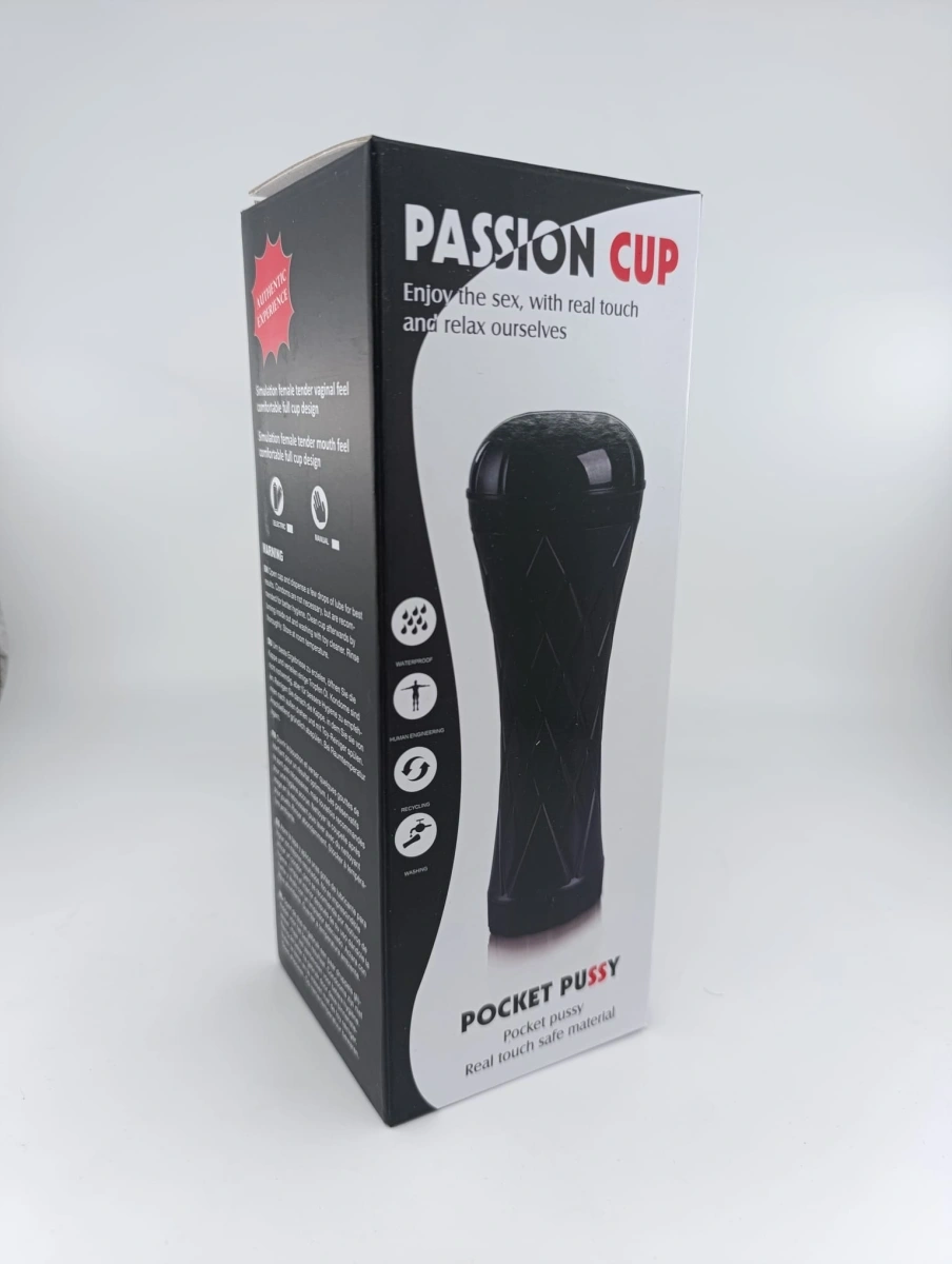 Masturbator Passion Cup Pocket Pussy, TPE, Natural, 23.5 cm, #13, Erotic24.ro