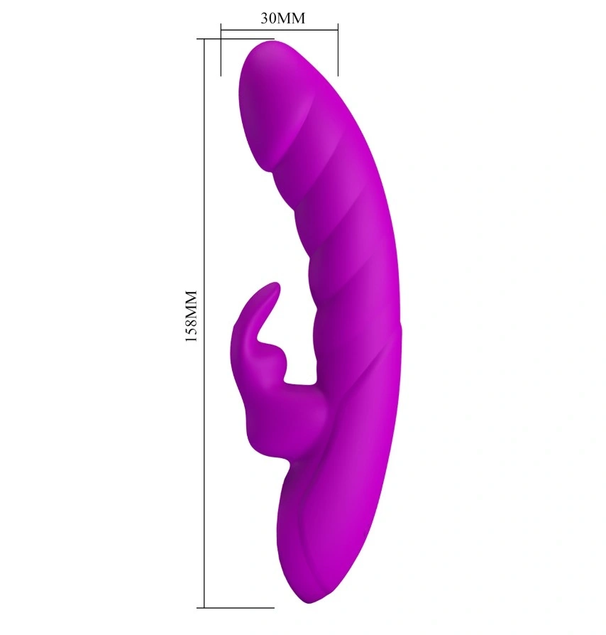 Vibrator Iepuras Monica, 10 Moduri Vibratii Puternice, Silicon, USB Magnetic, Mov, 15.8 cm, #5, Erotic24.ro