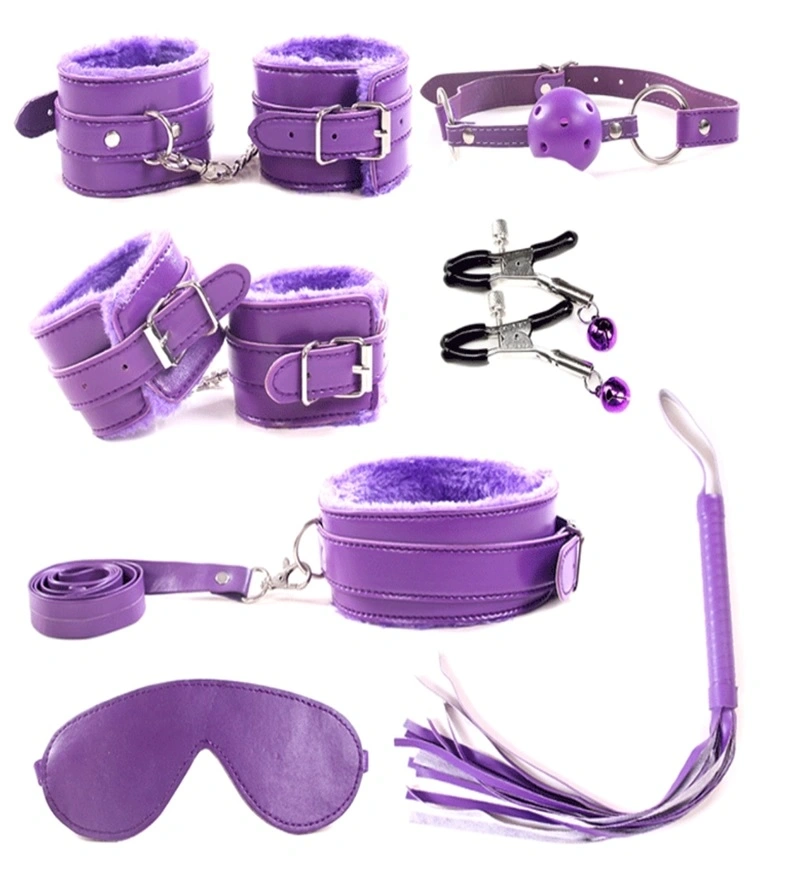 Set BDSM 7 Piese Obey Me!, Mov, Guilty Toys, #1, Erotic24.ro