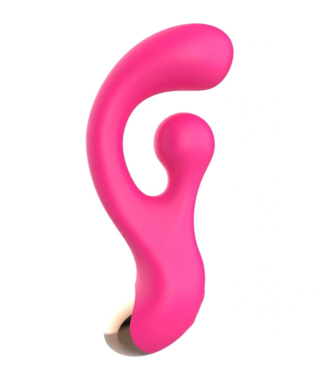 Vibrator Rabbit Sani, 10 Moduri Vibratii, 10 Moduri Rotatii pentru Stimulatorul Clitoridian, Silicon, USB Magnetic, Roz, 17.7 cm, #1, Erotic24.ro