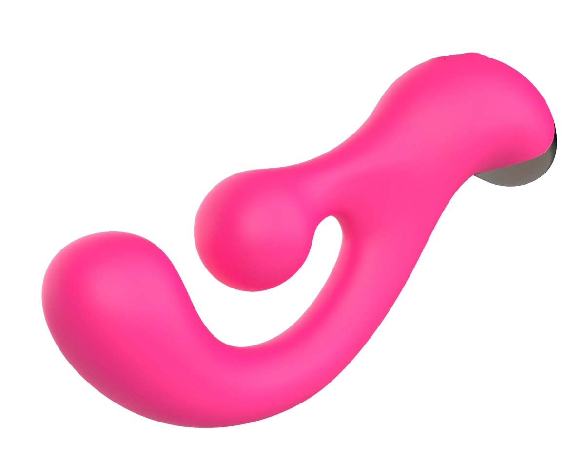 Vibrator Rabbit Sani, 10 Moduri Vibratii, 10 Moduri Rotatii pentru Stimulatorul Clitoridian, Silicon, USB Magnetic, Roz, 17.7 cm, #4, Erotic24.ro