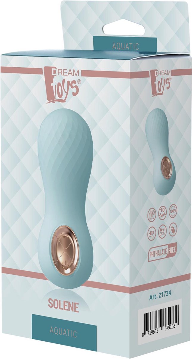 Vibrator Solene Silicon Dubla Densitate USB Aquatic, #6, Erotic24.ro