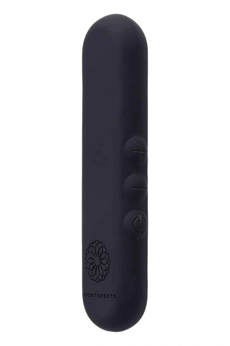 Vibrator Mini Pivot Flat Bullet, 5 Viteze, Silicon, USB, Negru, 10 cm, #2, Erotic24.ro