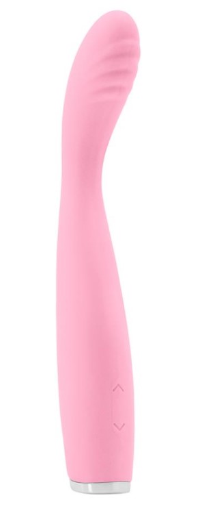 Vibrator Slim Lillie G-Spot Silicon Roz 19 cm 