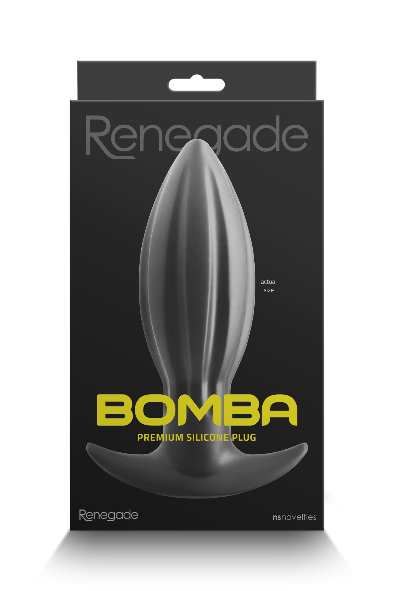 Dop Anal Bomba Renegade Premium Soft Silicon Negru 15.6 cm, Nr. 3, Erotic24.ro