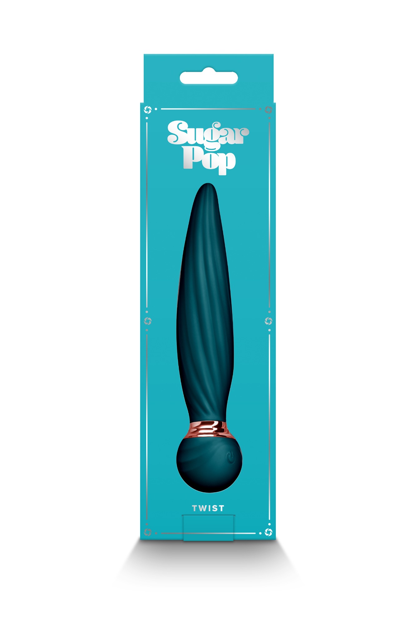 Vibrator Rotativ Sugar Pop Twist, 7 Moduri, USB, Silicon, Verde, 16 cm, Nr. 4, Erotic24.ro