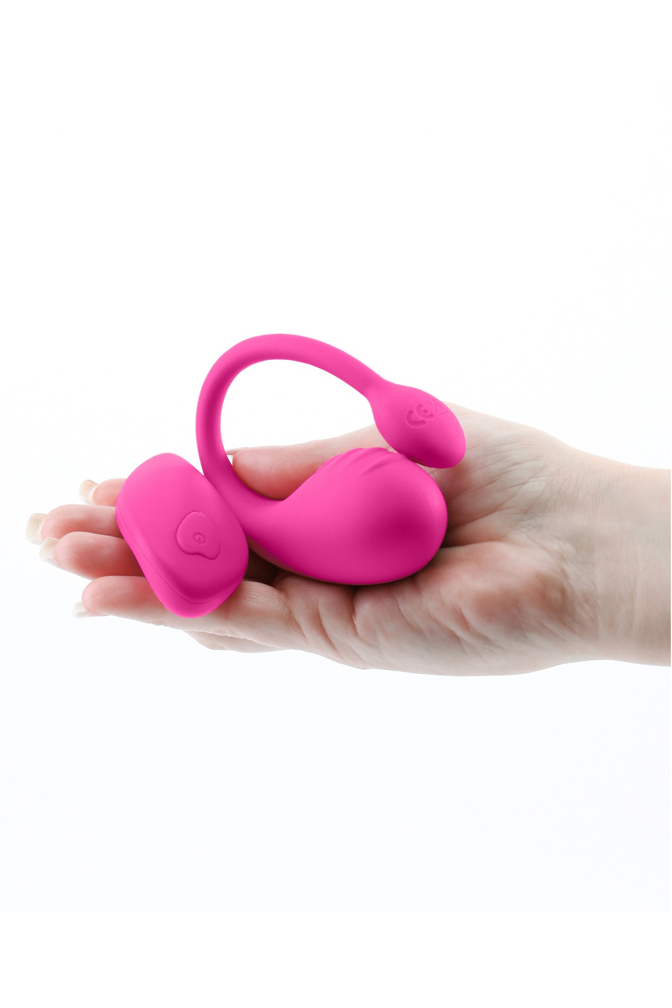Vibrator Cuplu Inya Venus Remote Control, 10 Moduri Vibratii, Silicon, USB, Roz, #2, Erotic24.ro
