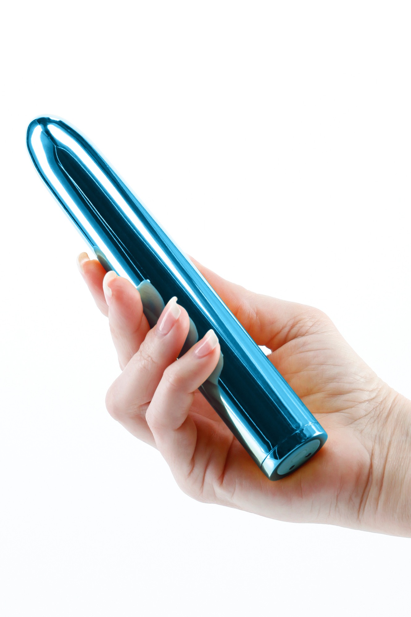 Vibrator Chroma, 10 Moduri Vibratii, ABS, USB, Albastru, 17 cm, #2, Erotic24.ro