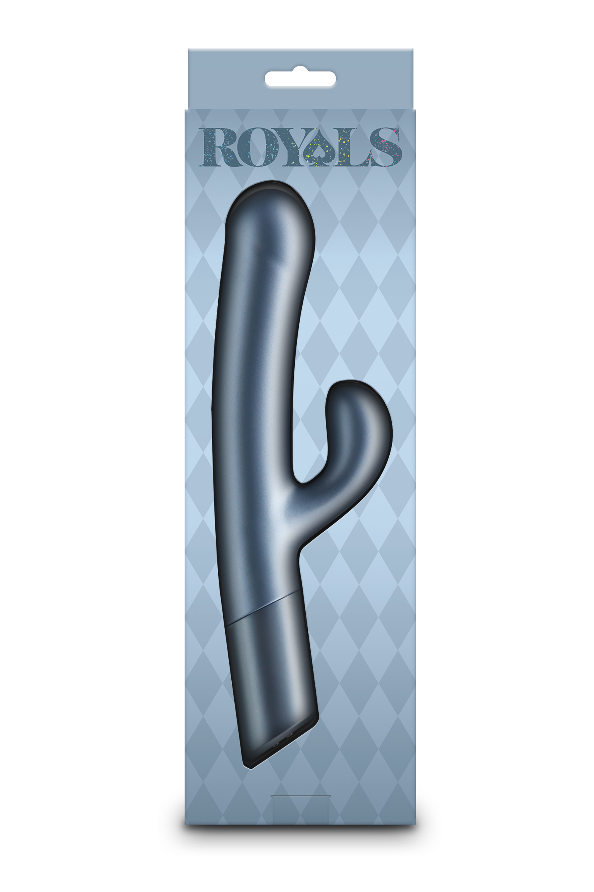 Vibrator Iepuras Royals Countess, 20 Moduri Vibratii, Silicon, USB, Albastru, 24 cm, #4, Erotic24.ro