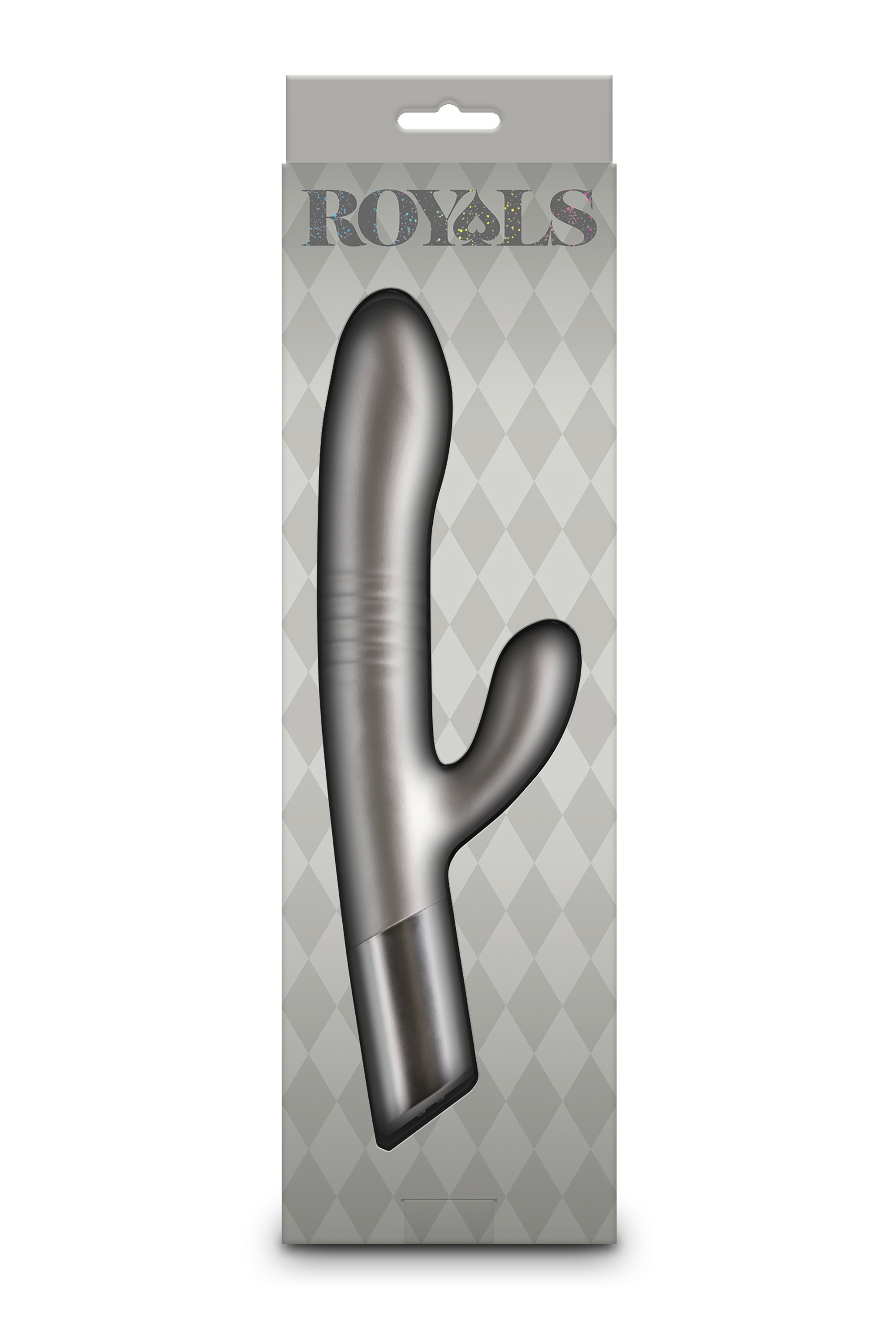 Vibrator Iepuras Royals Grace, Vibrating&Thrusting, 20 Functii Stimulatoare, Silicon, USB, Champagne, 24.3 cm, #4, Erotic24.ro