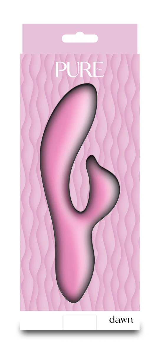 Vibrator Pure Dawn, 10 Moduri Vibratii, Silicon, USB, Roz, 18 cm, #3, Erotic24.ro