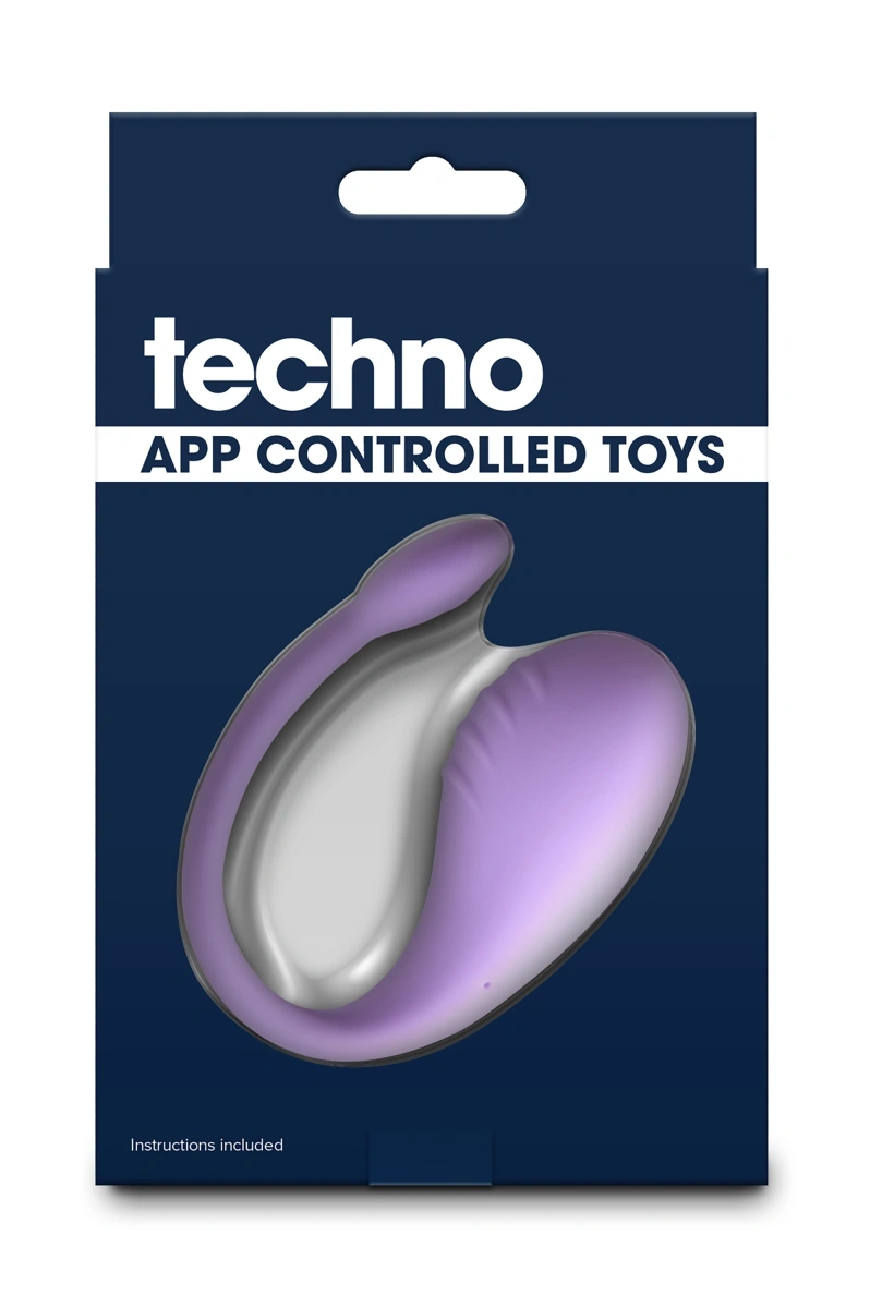 Vibrator Techno Rave App Control, 10 Moduri Vibratii, Silicon, Mov, Nr. 3, Erotic24.ro