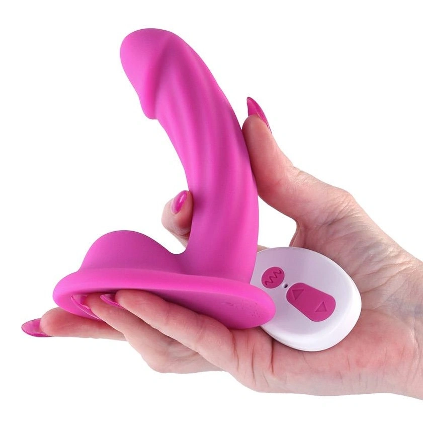 Vibrator Colours Curve, 10 Moduri Vibratii, Remote Control, Silicon, Roz, 12.6 cm, #2, Erotic24.ro