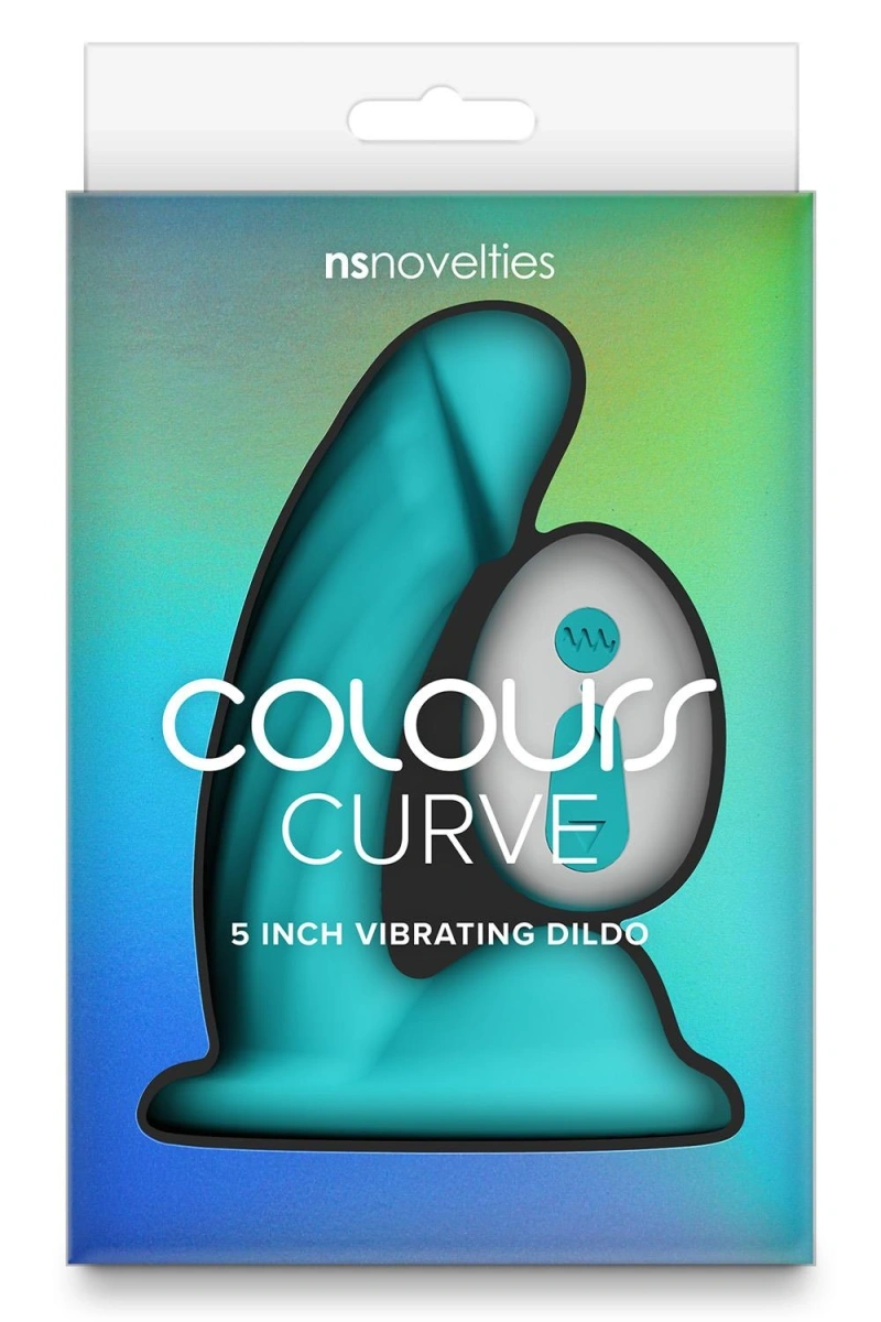 Vibrator Colours Curve, 10 Moduri Vibratii, Remote Control, Silicon, Verde, 12.6 cm, #3, Erotic24.ro