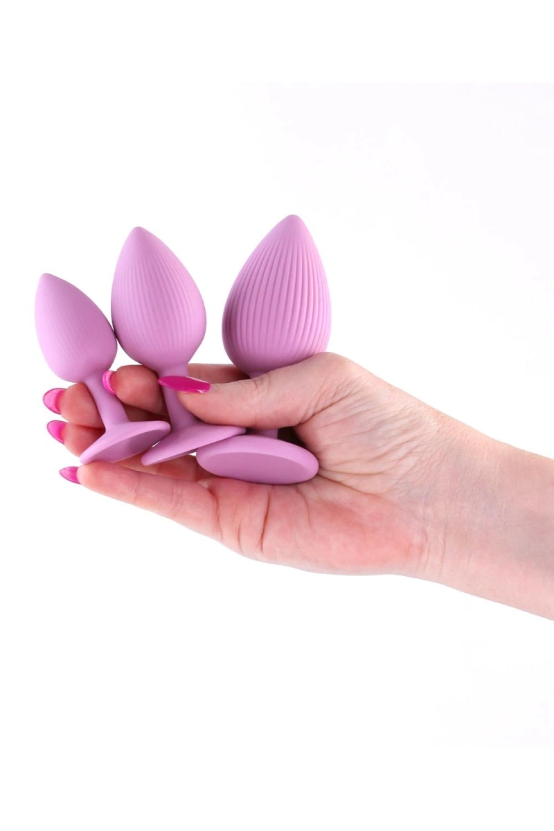 Set 3 Dopuri Anale INYA Triple Ace, Silicon, Roz, #2, Erotic24.ro