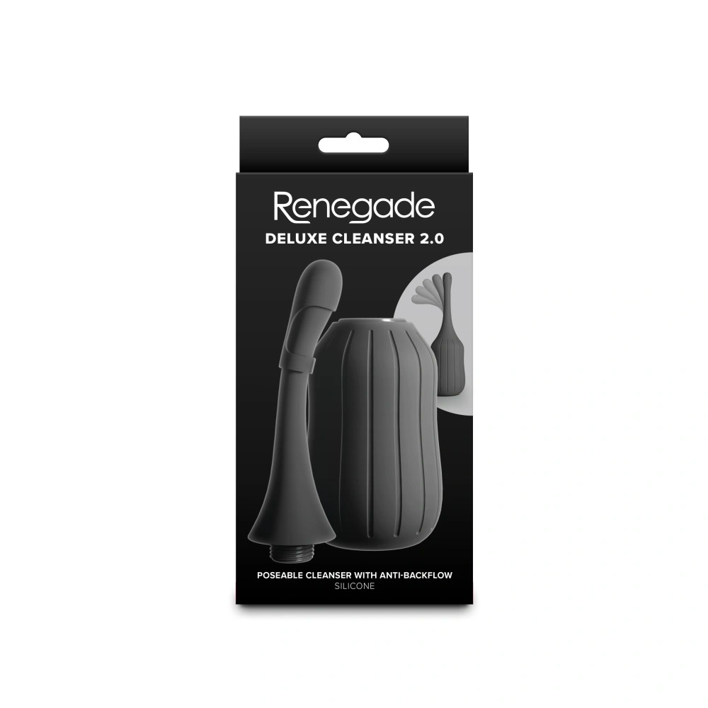 Irigator Renegade Deluxe Cleanser 2.0, Negru, #3, Erotic24.ro