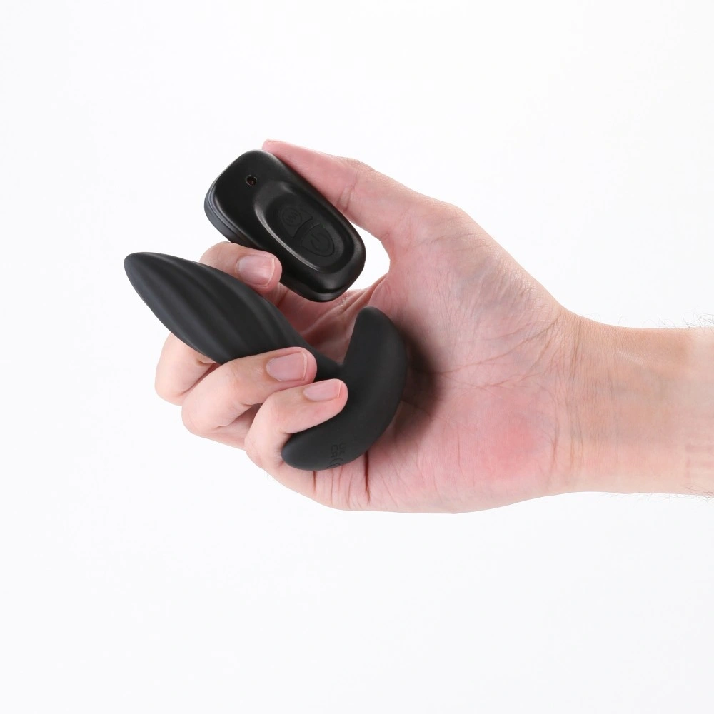 Dop Anal Renegade Flash, Remote Control, 6 Viteze, 13 Moduri Vibratii, Silicon, USB Magnetic, Negru, 10.3 cm, #2, Erotic24.ro