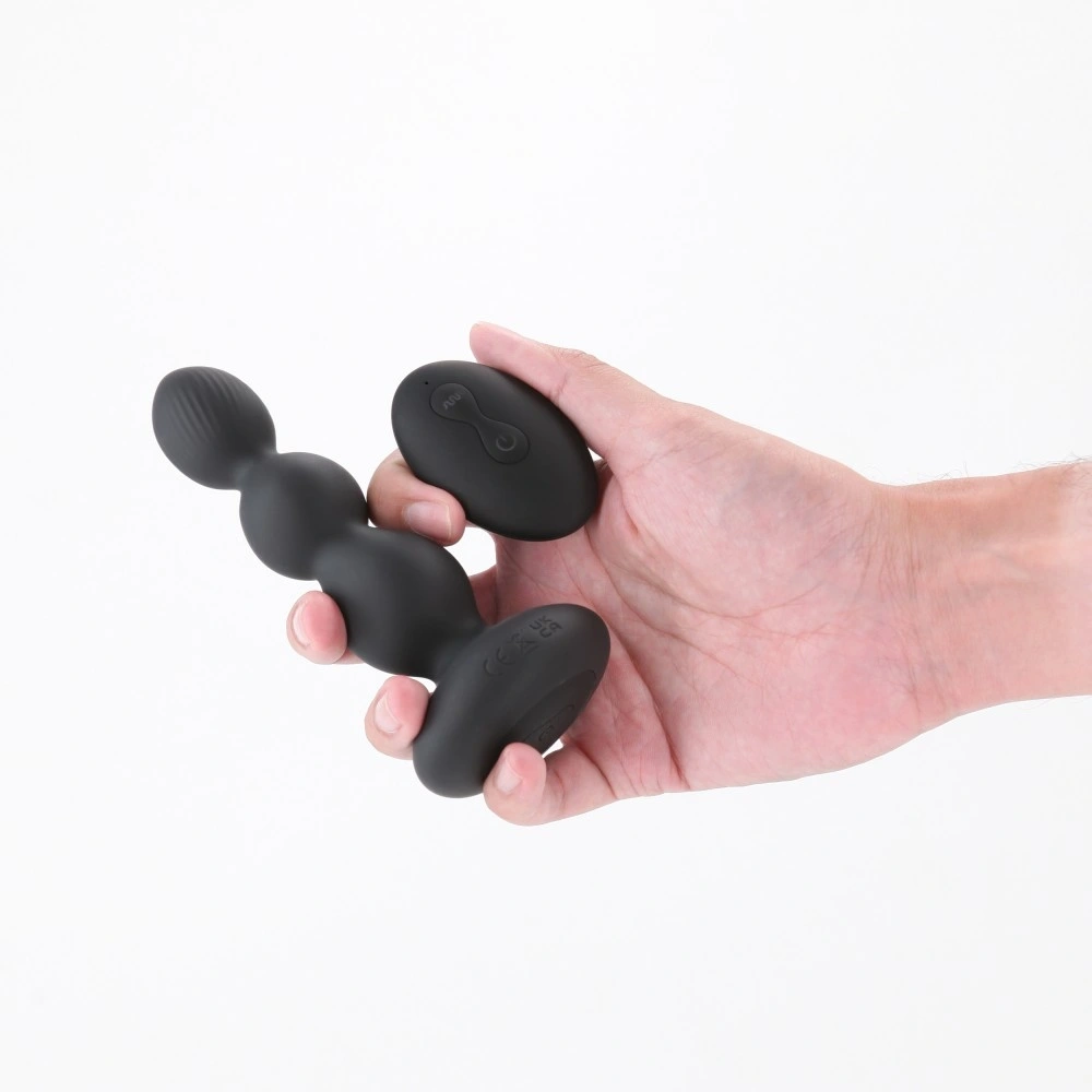 Bile Anale Vibratoare Renegade Valor, Remote Control, 6 Viteze, 3 Moduri Vibratii, Silicon, USB, Negru, 13.7 cm, #2, Erotic24.ro