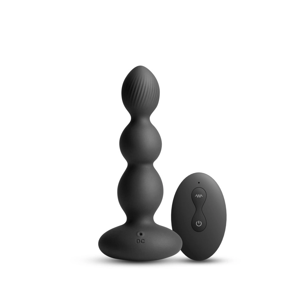Bile Anale Vibratoare Renegade Valor, Remote Control, 6 Viteze, 3 Moduri Vibratii, Silicon, USB, Negru, 13.7 cm, #1, Erotic24.ro