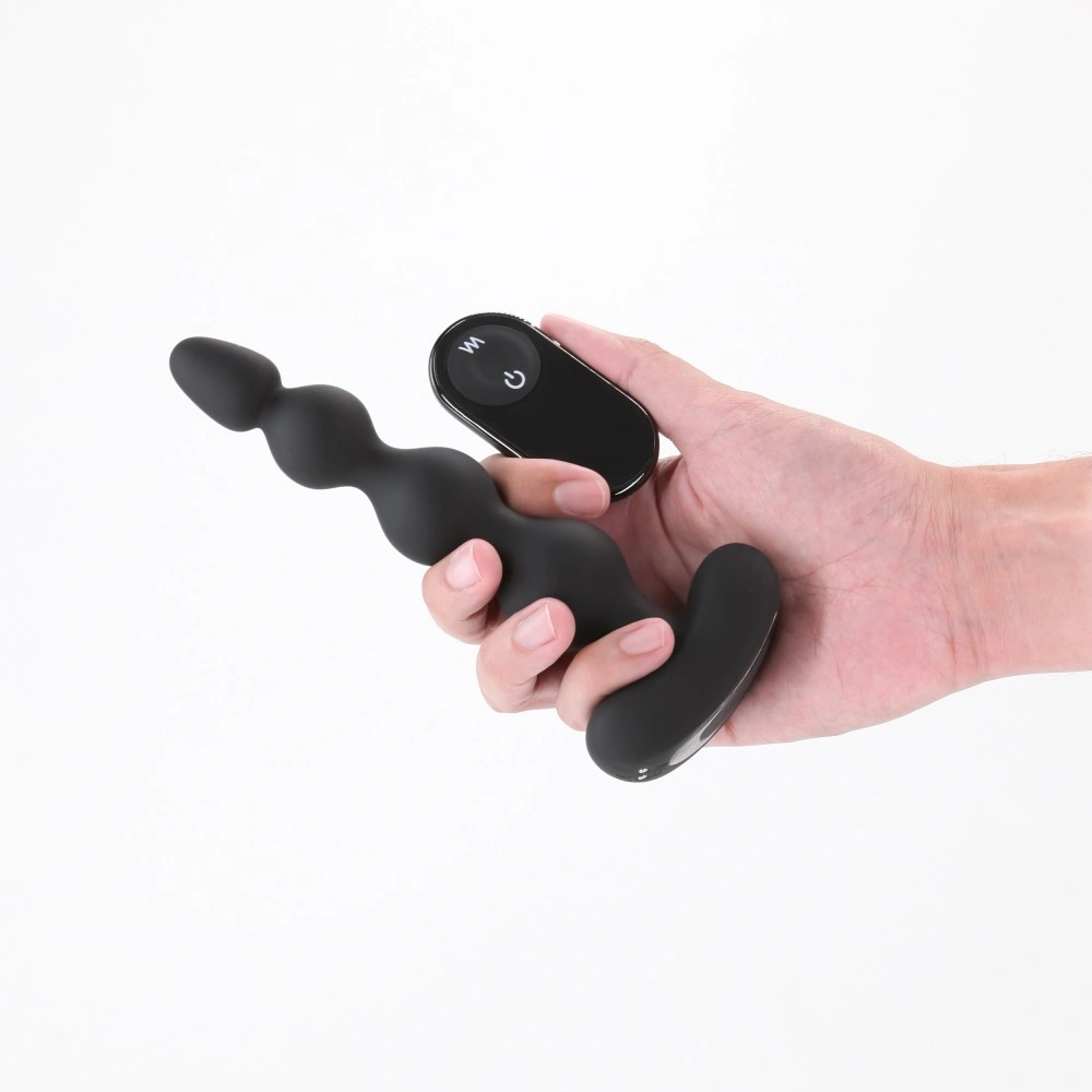 Bile Anale Vibratoare Renegade Reign, Remote Control, 6 Viteze, 3 Moduri Vibratii, Silicon, USB Magnetic, Negru, 17.9 cm, #2, Erotic24.ro
